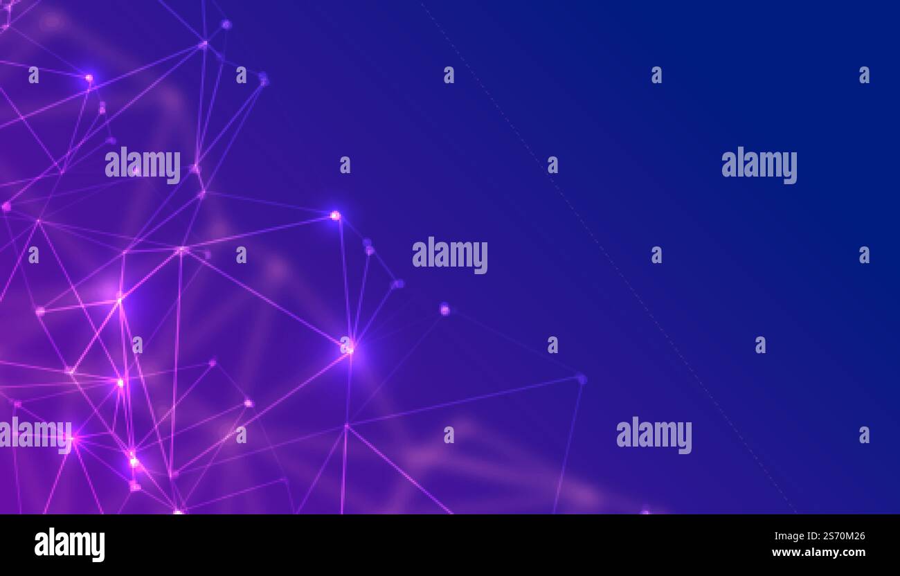 abstract technology particles low poly background design Stock Vector ...