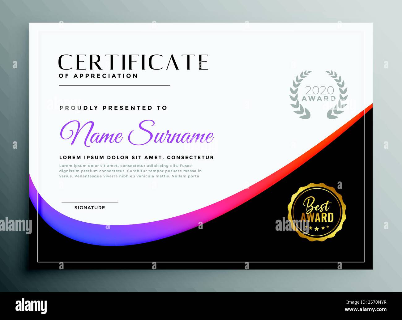 modern diploma certificate template for multipurpose use Stock Vector ...