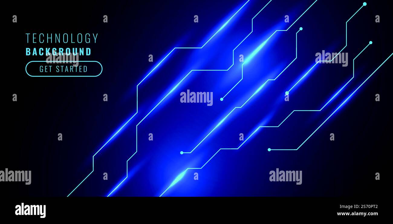 technology background with circuit lines diagram design Stock Vector ...