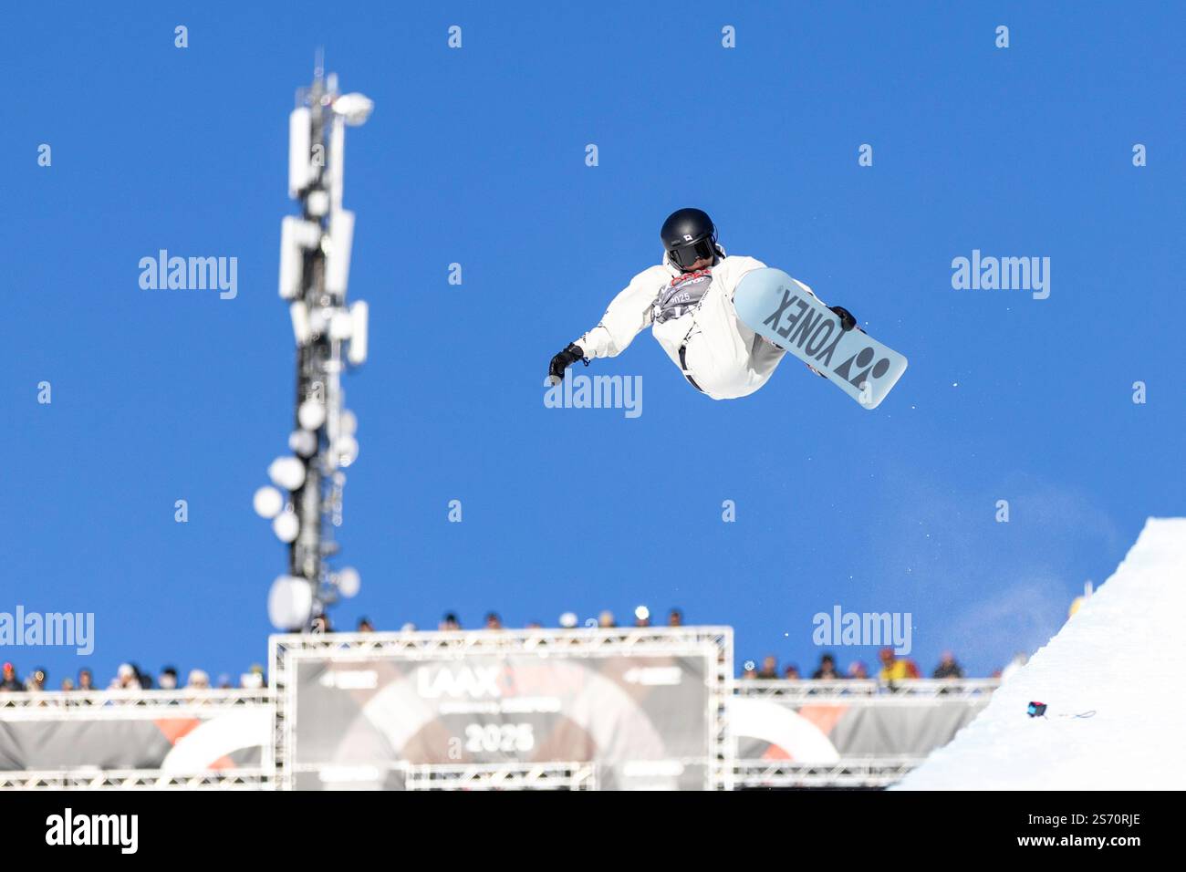 17/01/2025, Laax, Crap Sogn Gion, LAAX Open, Women's Snowboard Halfpipe Semi Final, KUDO Rise