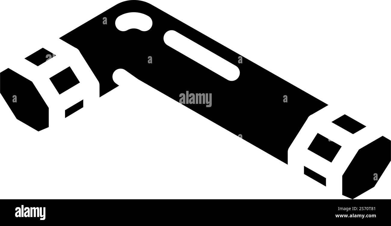 square key assembly furniture glyph icon vector. square key assembly ...