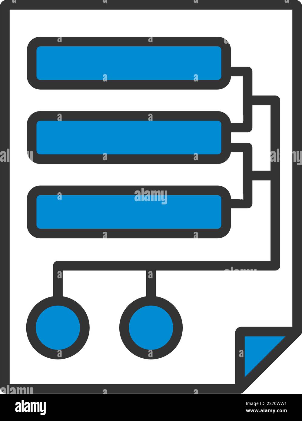 Code Map Icon. Editable Bold Outline With Color Fill Design. Vector ...