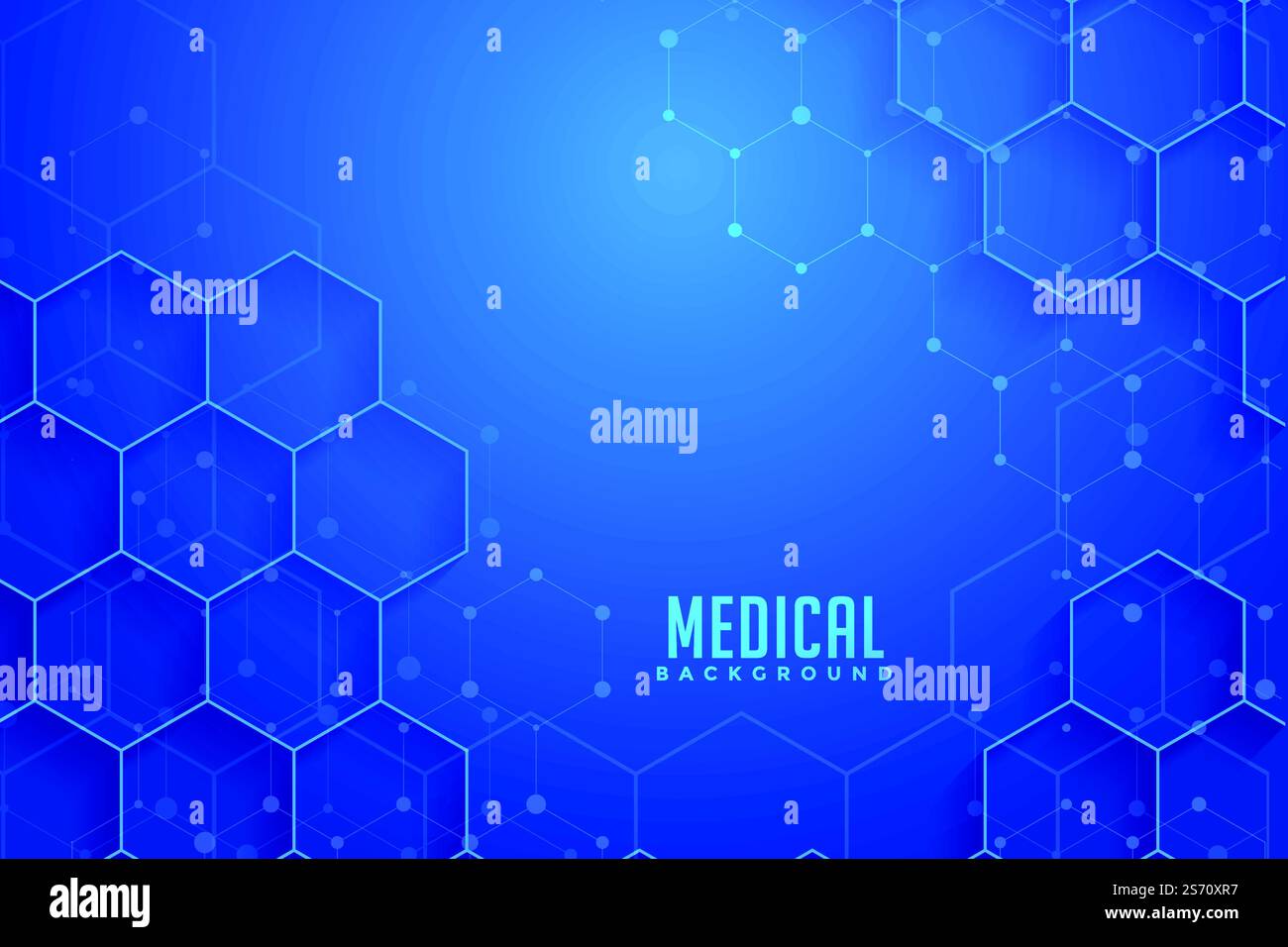 blue hexagonal medical and healthcare banner design Stock Vector Image ...