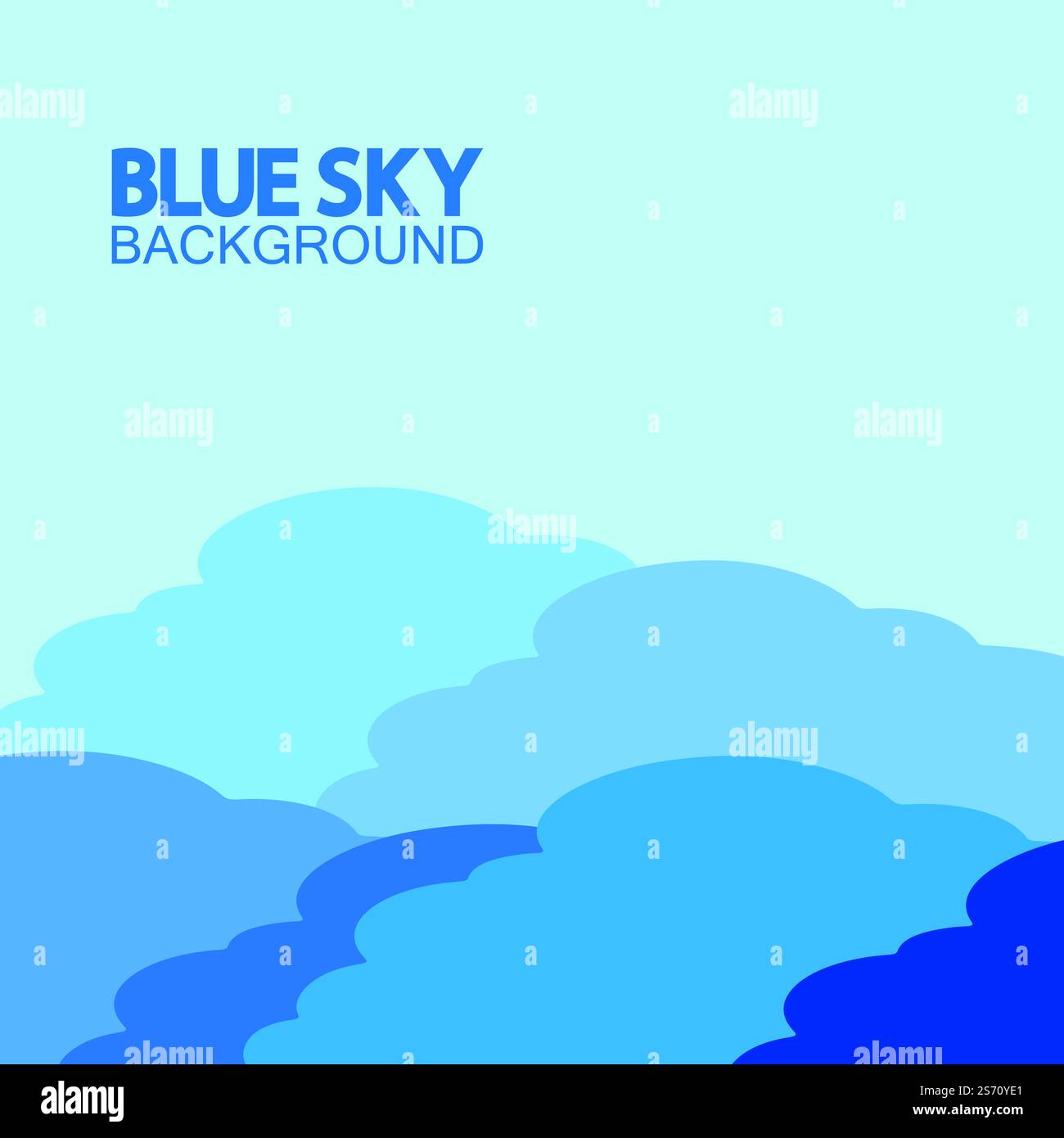 Blue sky with clouds background vector illustration design Stock Vector ...