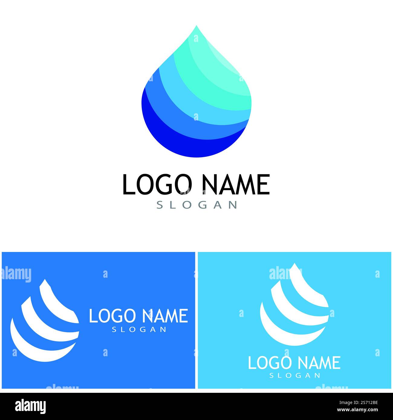 Water drop illustration logo vector design Stock Vector Image & Art - Alamy