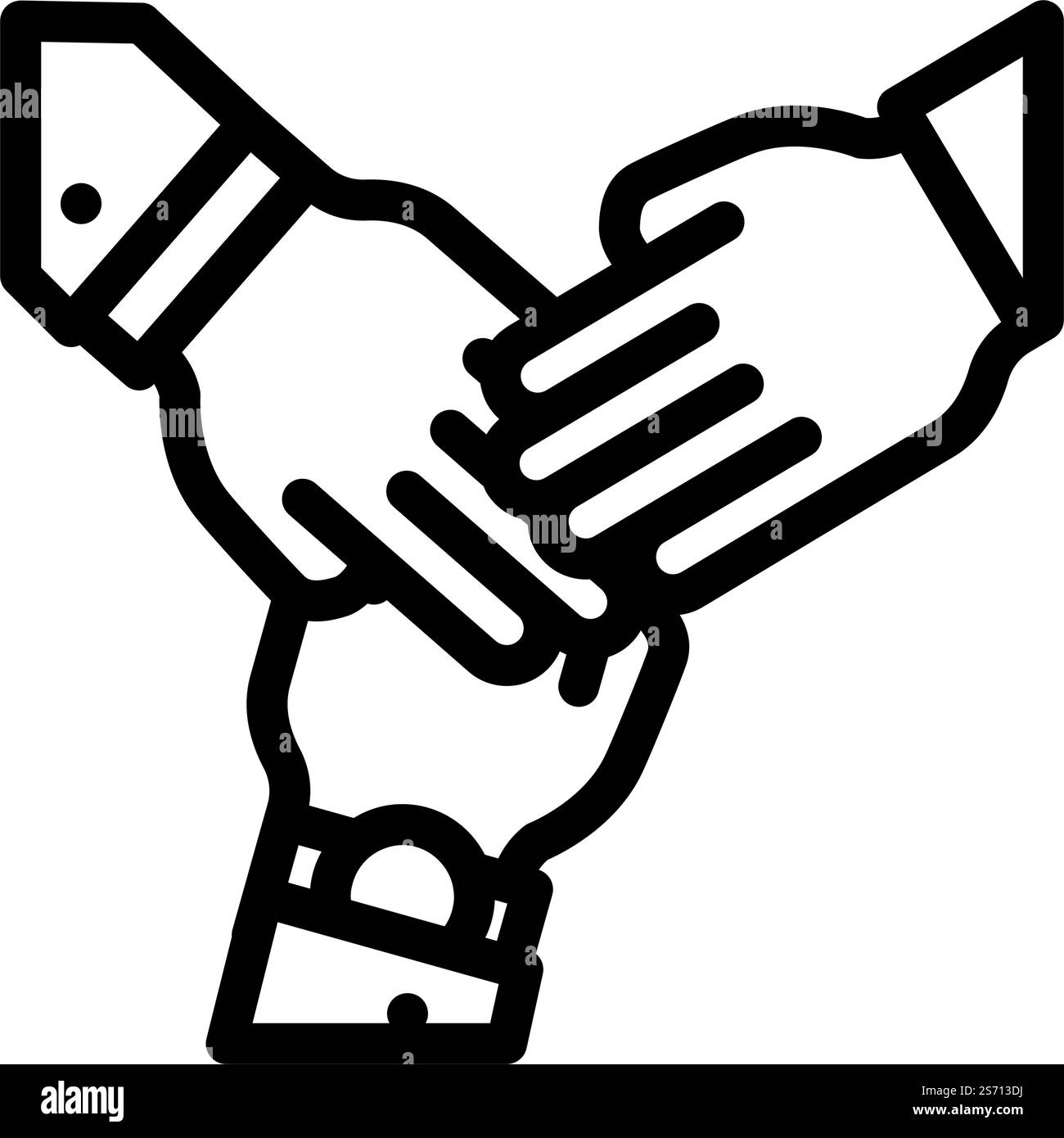 trust business ethics line icon vector. trust business ethics sign ...