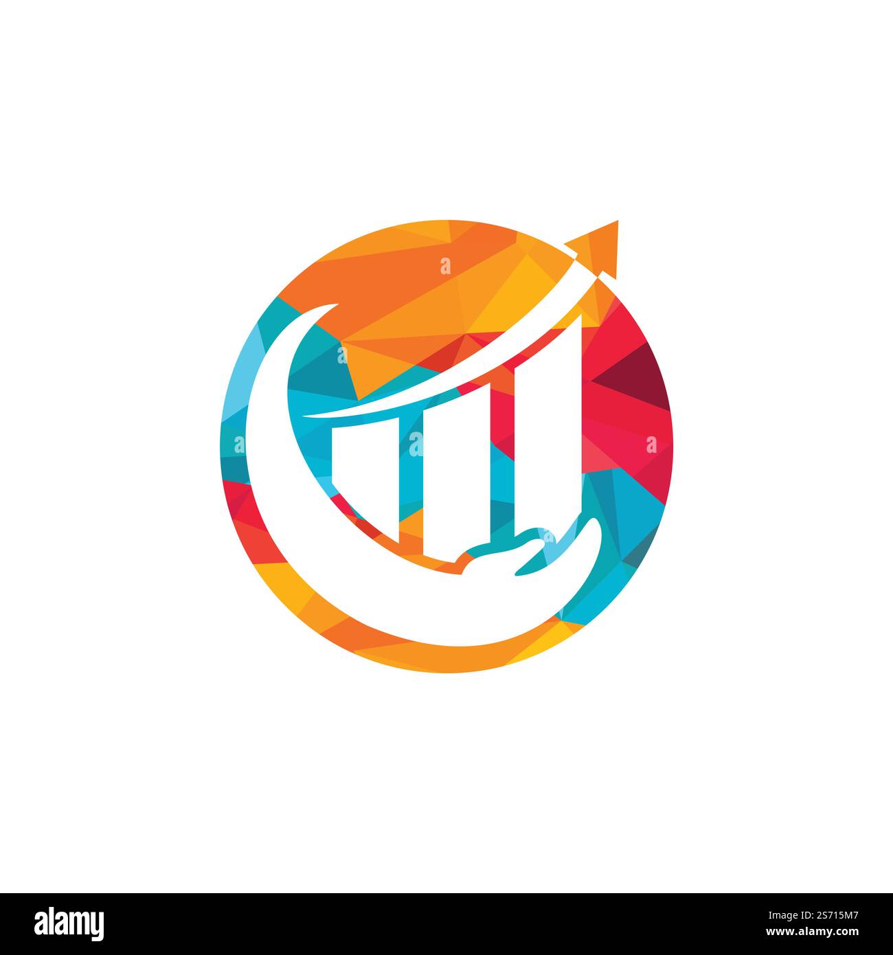 Stats File:logo Stats Care vector logo design. Finance Care logo design template Stock ...