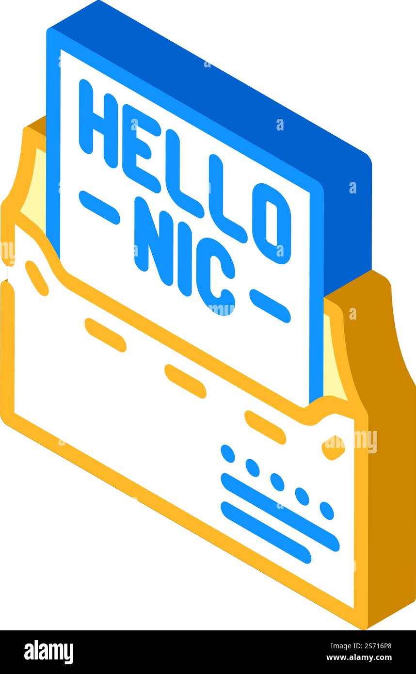 personalized email isometric icon vector. personalized email sign ...