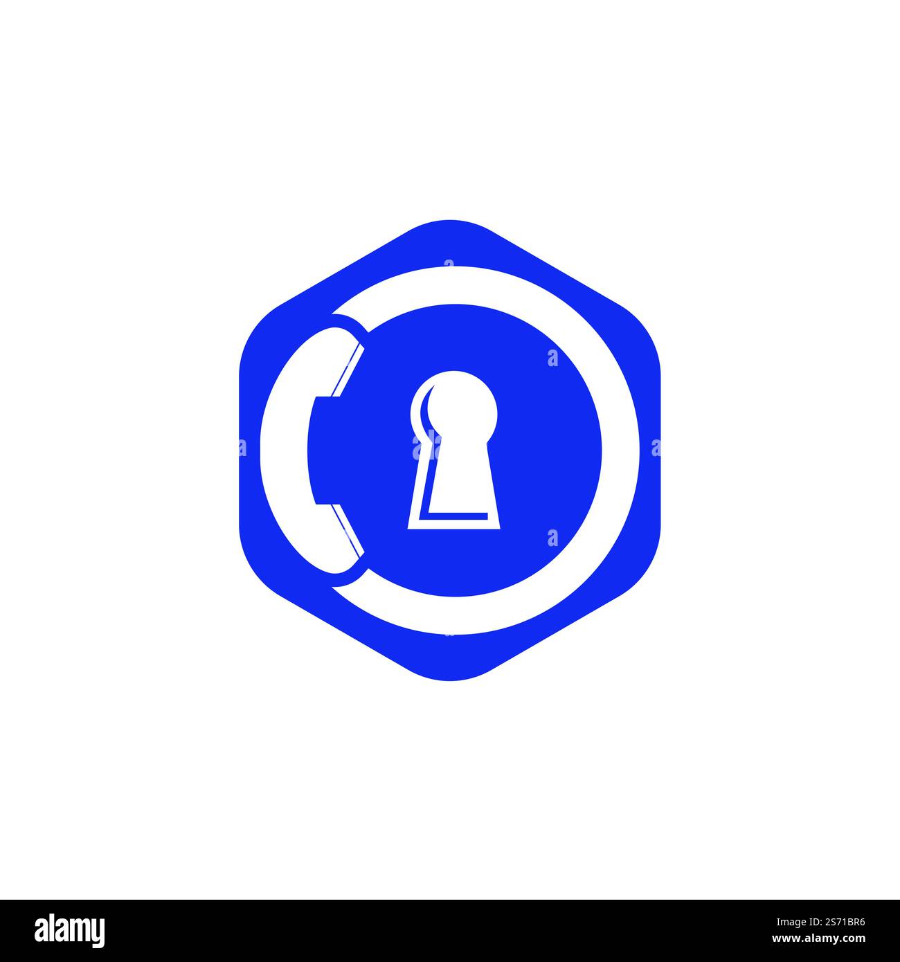 Secure Call Icon Logo Design Stock Vector Image & Art - Alamy