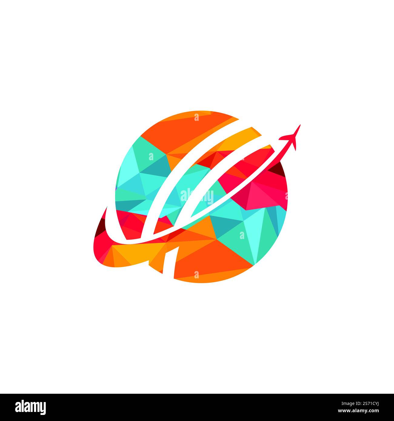 Cricket travel vector logo design. Stock Vector