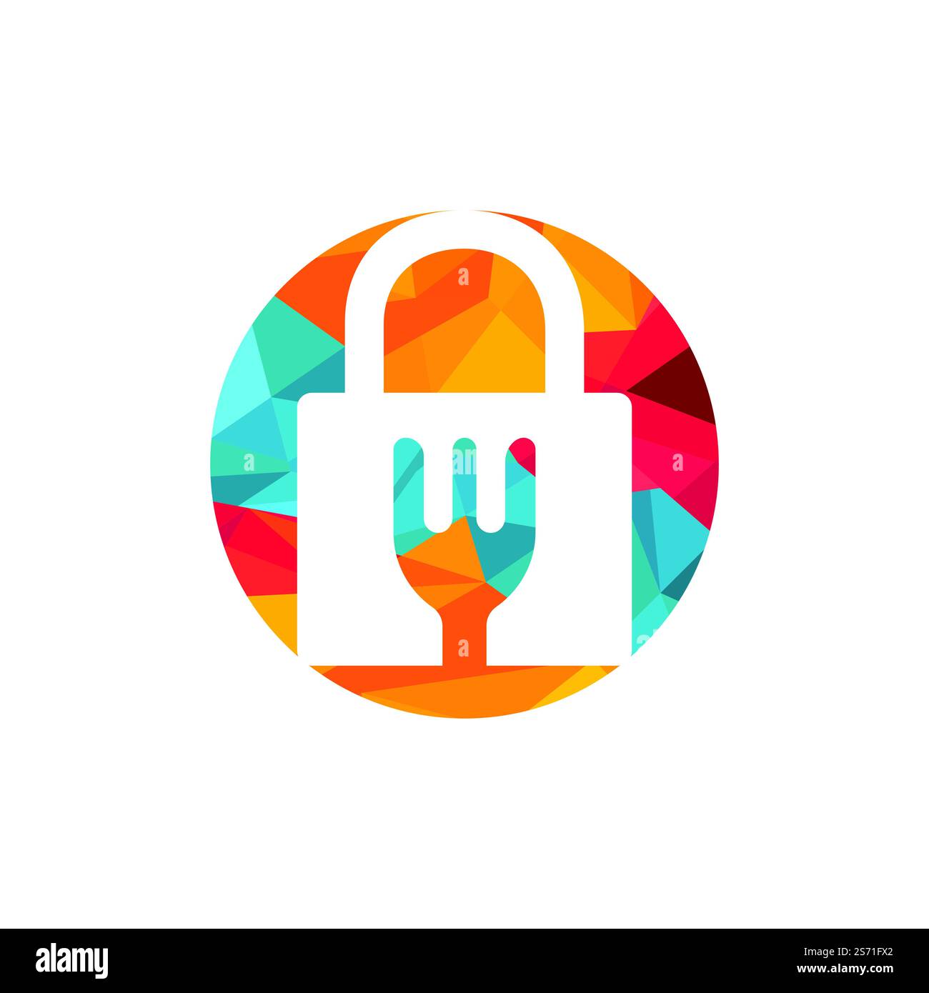 Food security vector logo design template. Food safety icon design ...