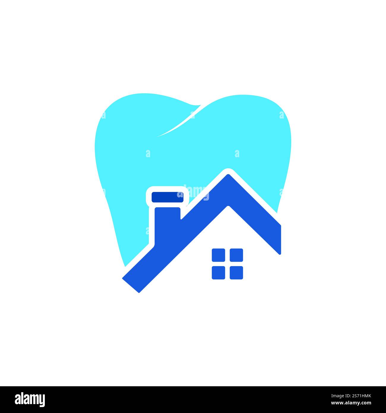 Tooth house vector logo design. Dental house icon logo design Stock ...