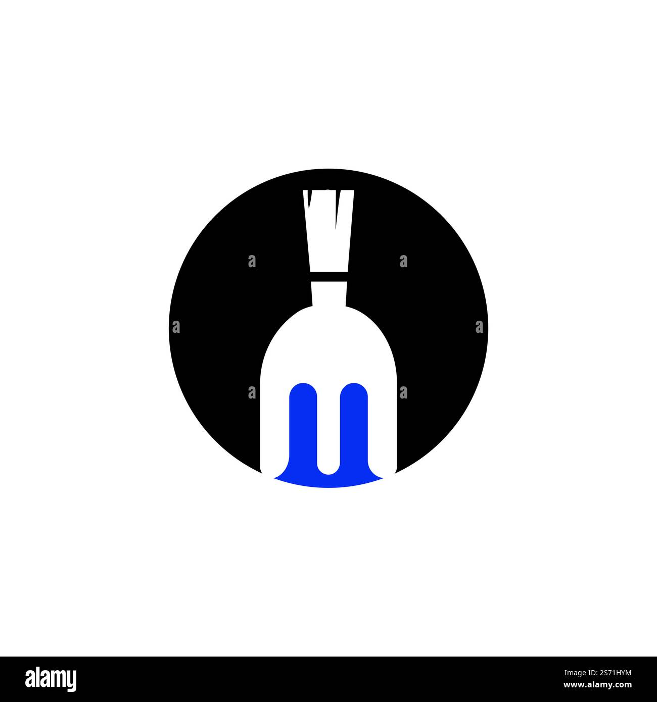 Spartan Fork vector logo template design. Stock Vector