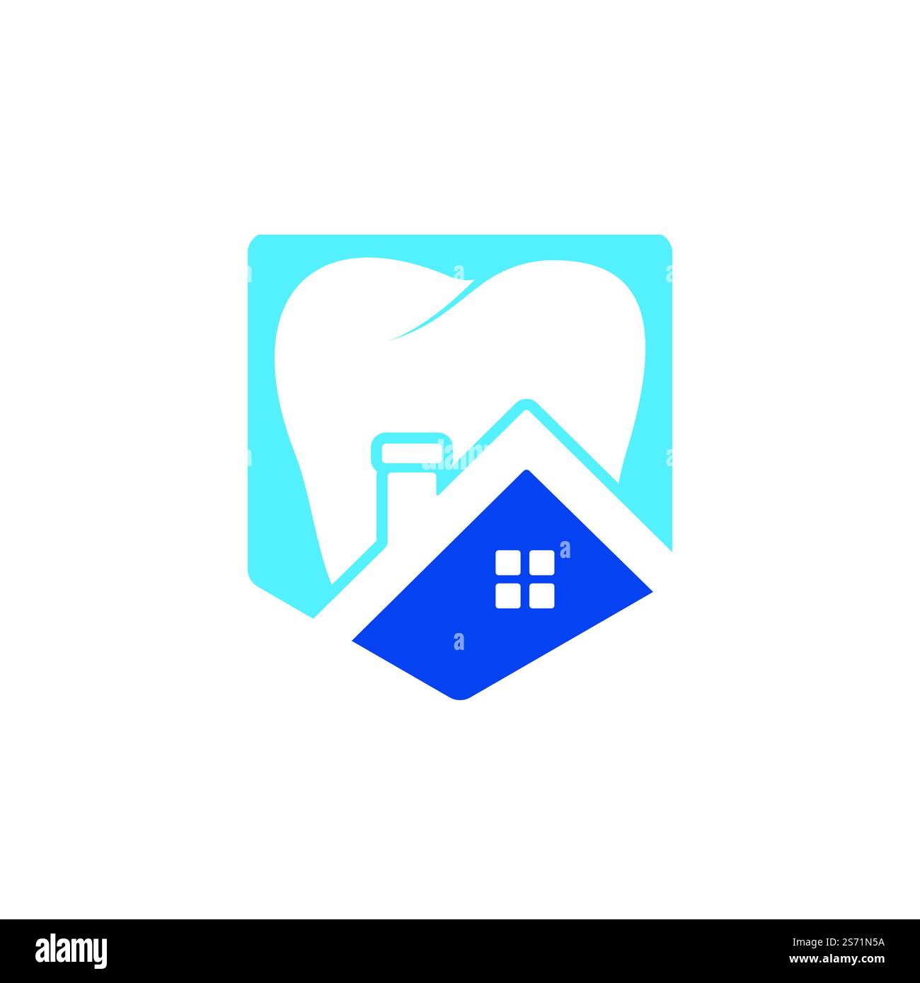 Tooth house vector logo design. Dental house icon logo design Stock ...