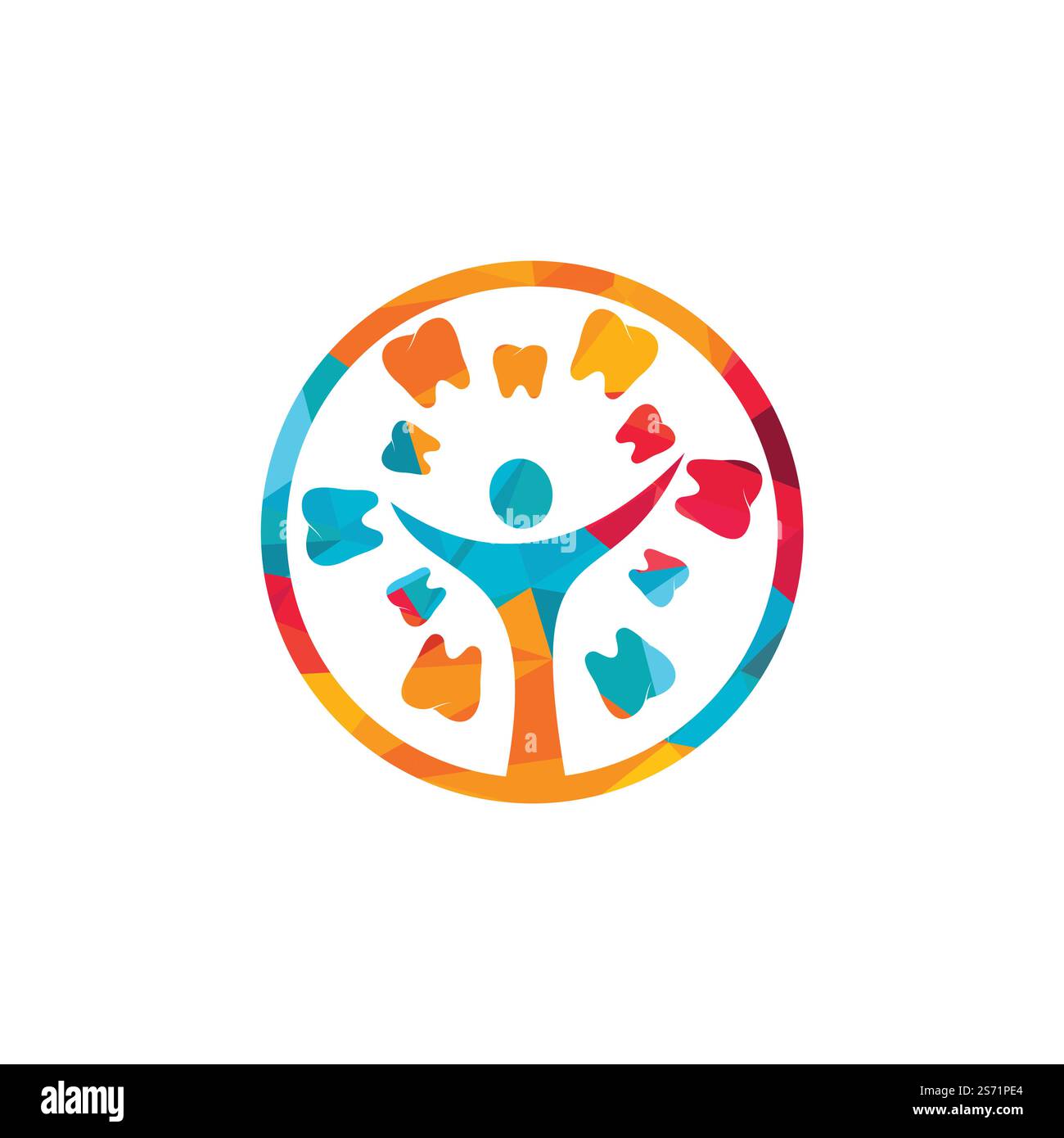 Dental clinic vector design template. Illustration tree icon with tooth ...