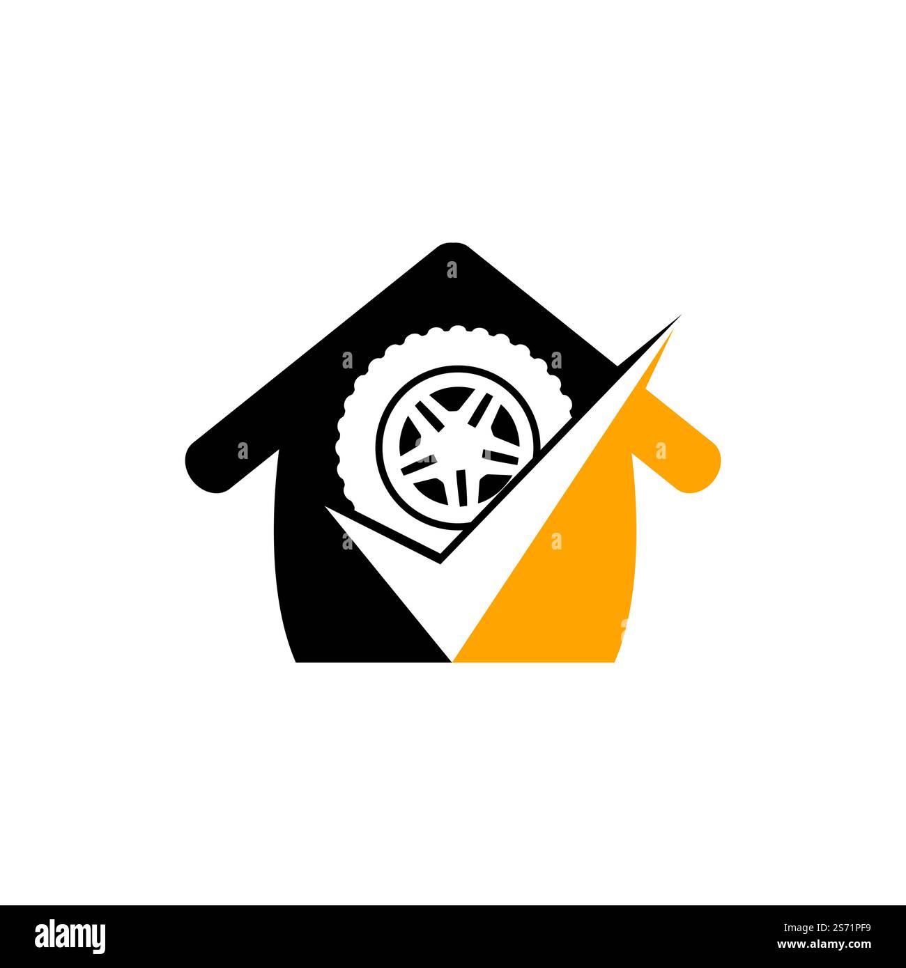 Tire check vector logo design. Tire and tick icon concept Stock Vector ...