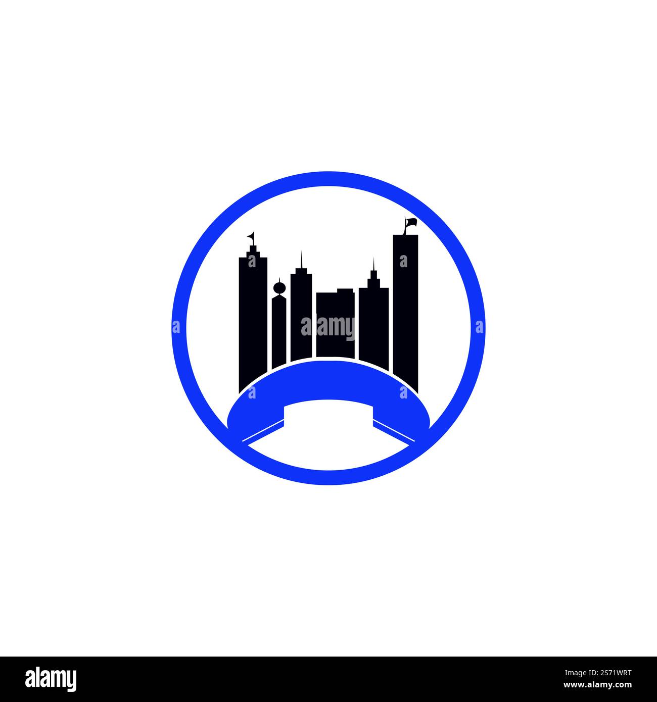City Call vector logo design template Phone City logo designs concept