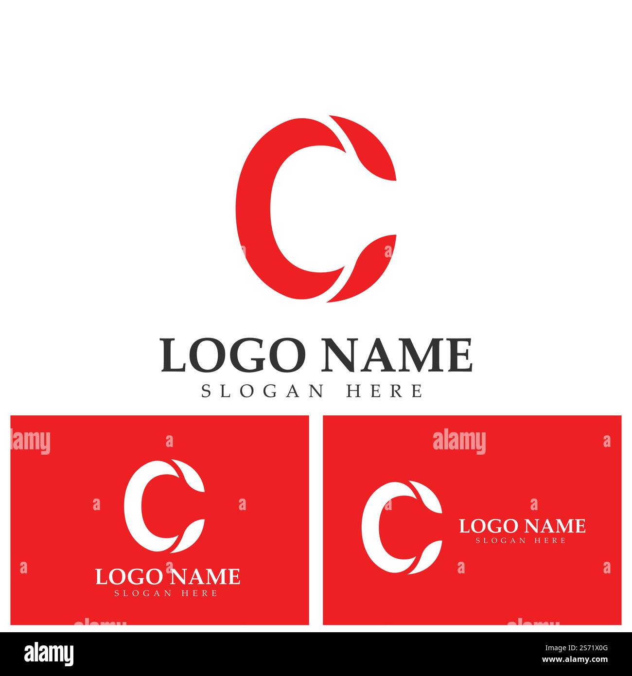 Letter C and C logo icon design template elements Stock Vector Image ...