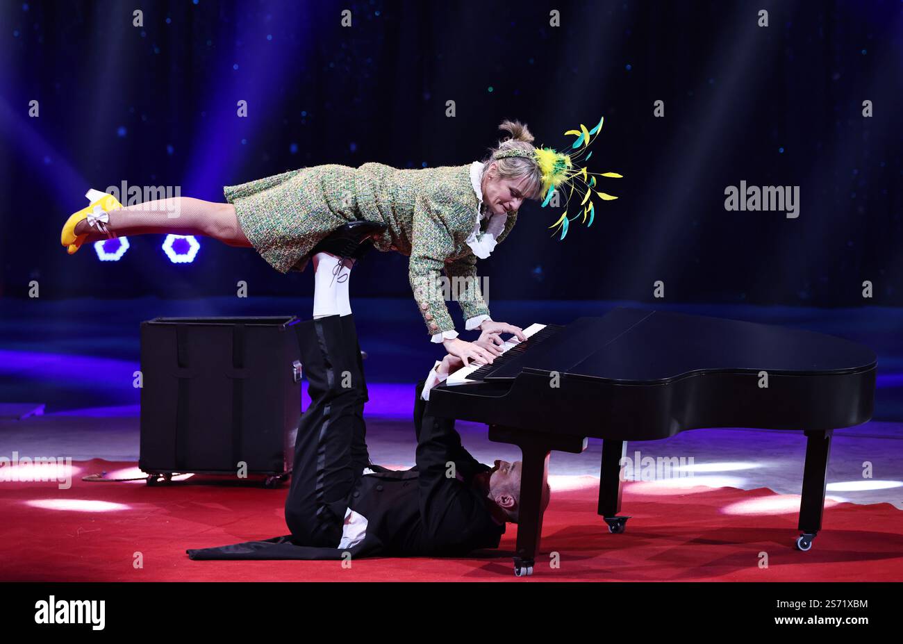 Monte Carlo. 17th Jan, 2025. Acrobats perform at the 47th International ...