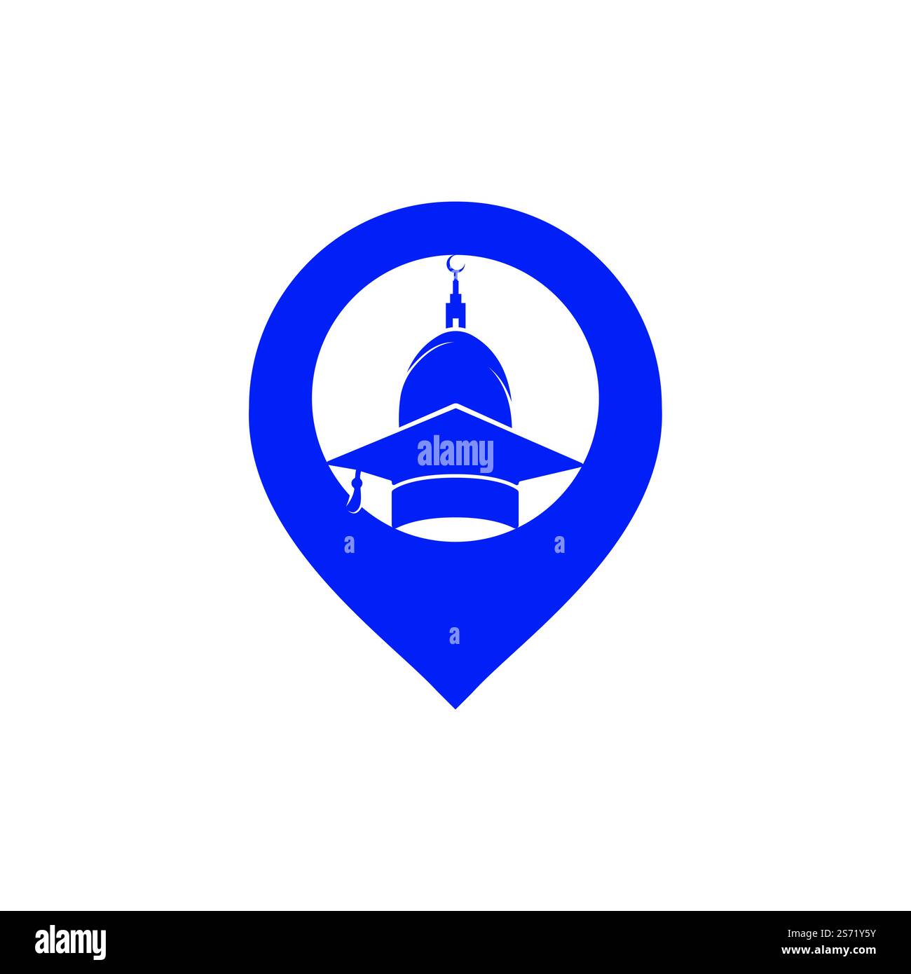 Islamic education vector logo design. Muslim learning logo template. Stock Vector