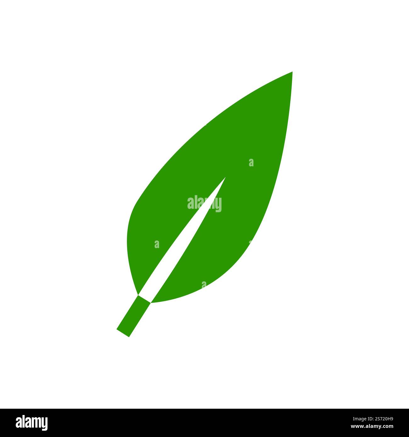 Green leaf illustration nature logo design Stock Vector Image & Art - Alamy