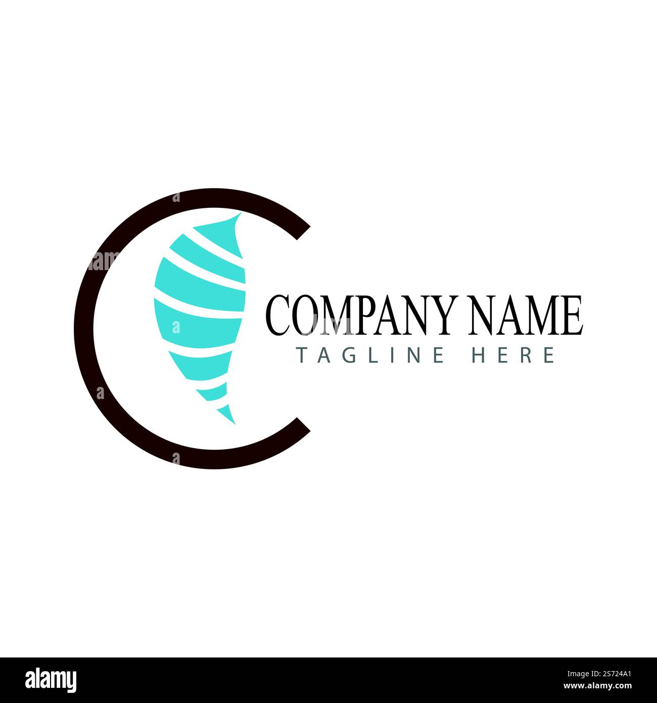 Cocoon illustration logo vector design Stock Vector