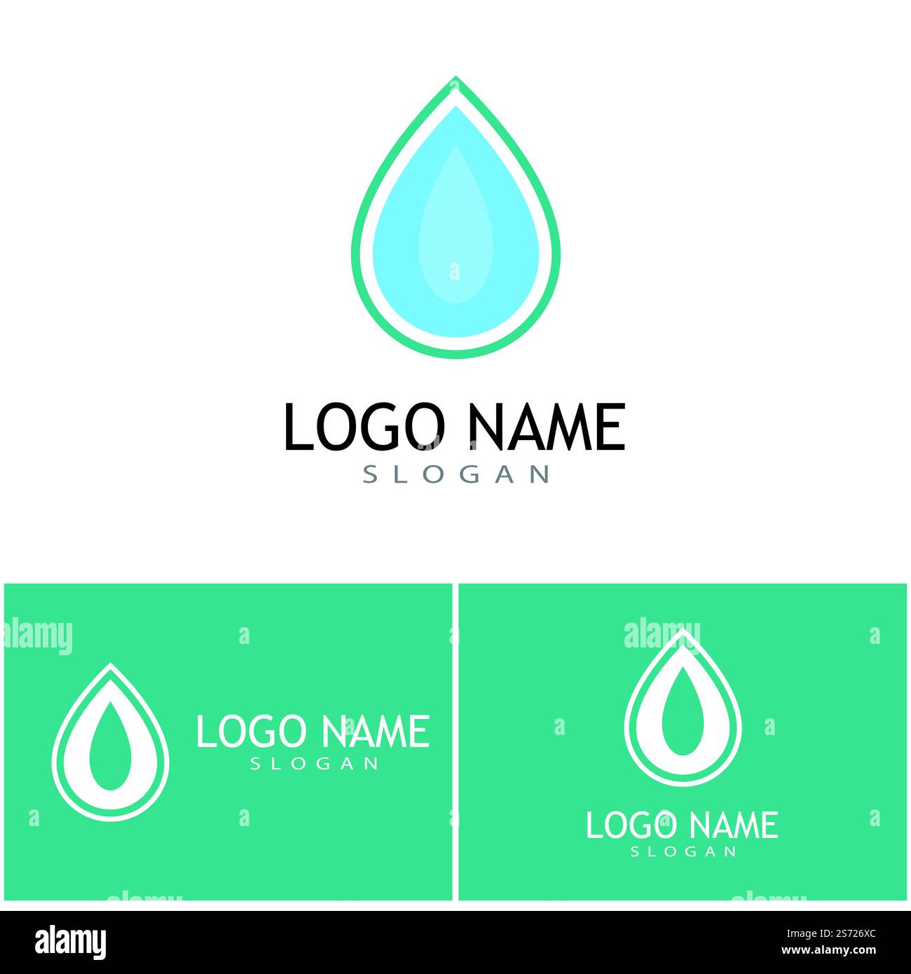 Water drop illustration logo vector design Stock Vector Image & Art - Alamy