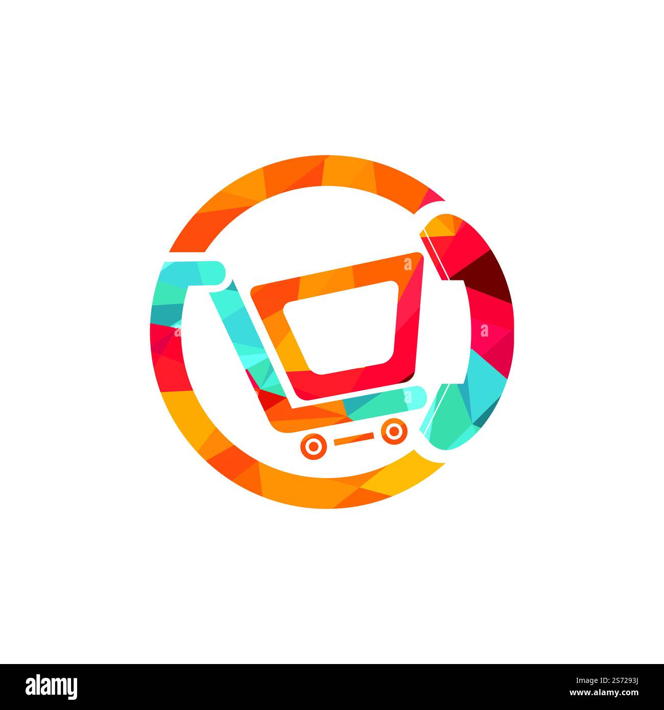 Shopping call vector logo design template illustration. Shopping cart ...