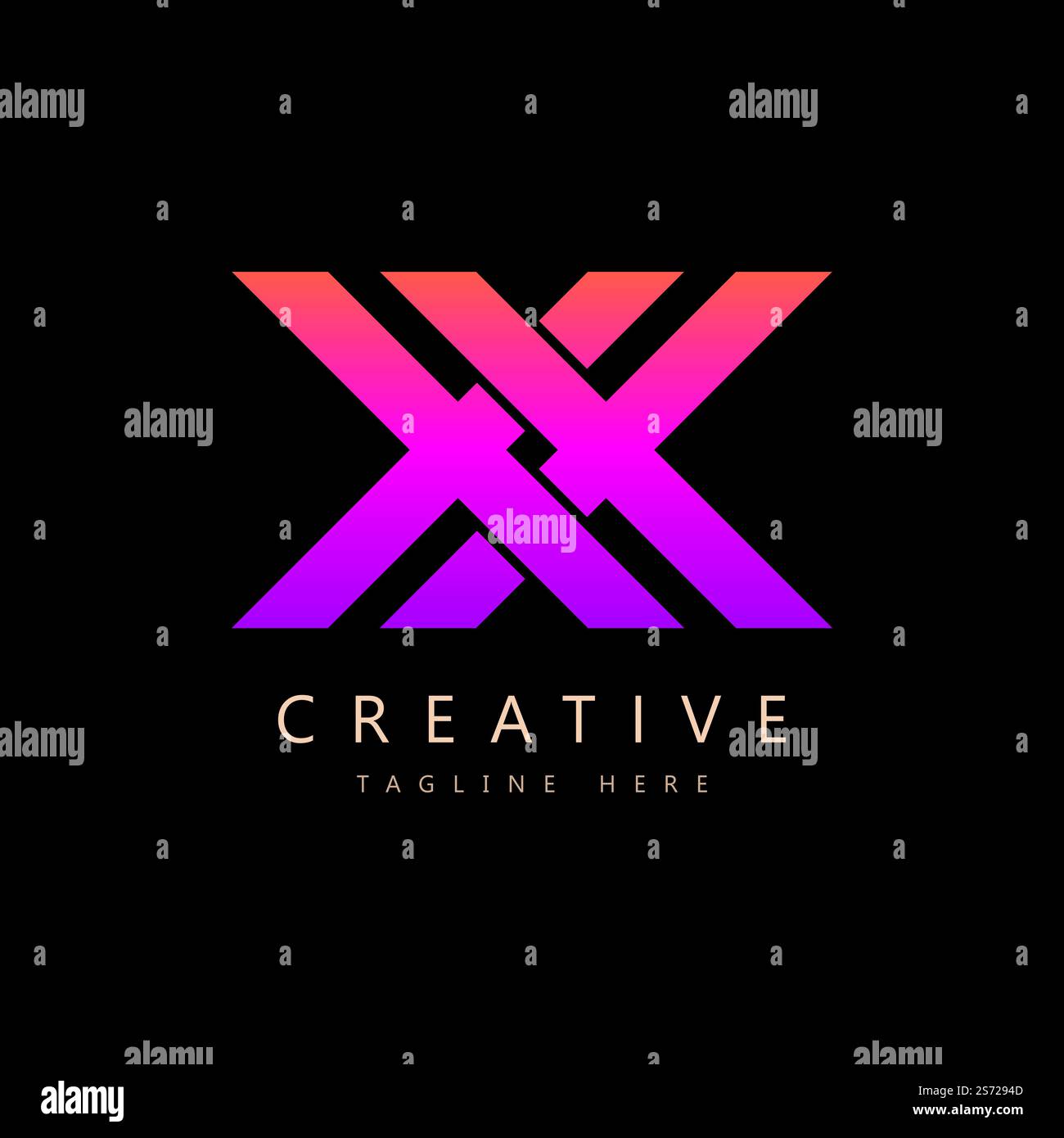 Letter X logo icon design template elements Stock Vector Image & Art ...
