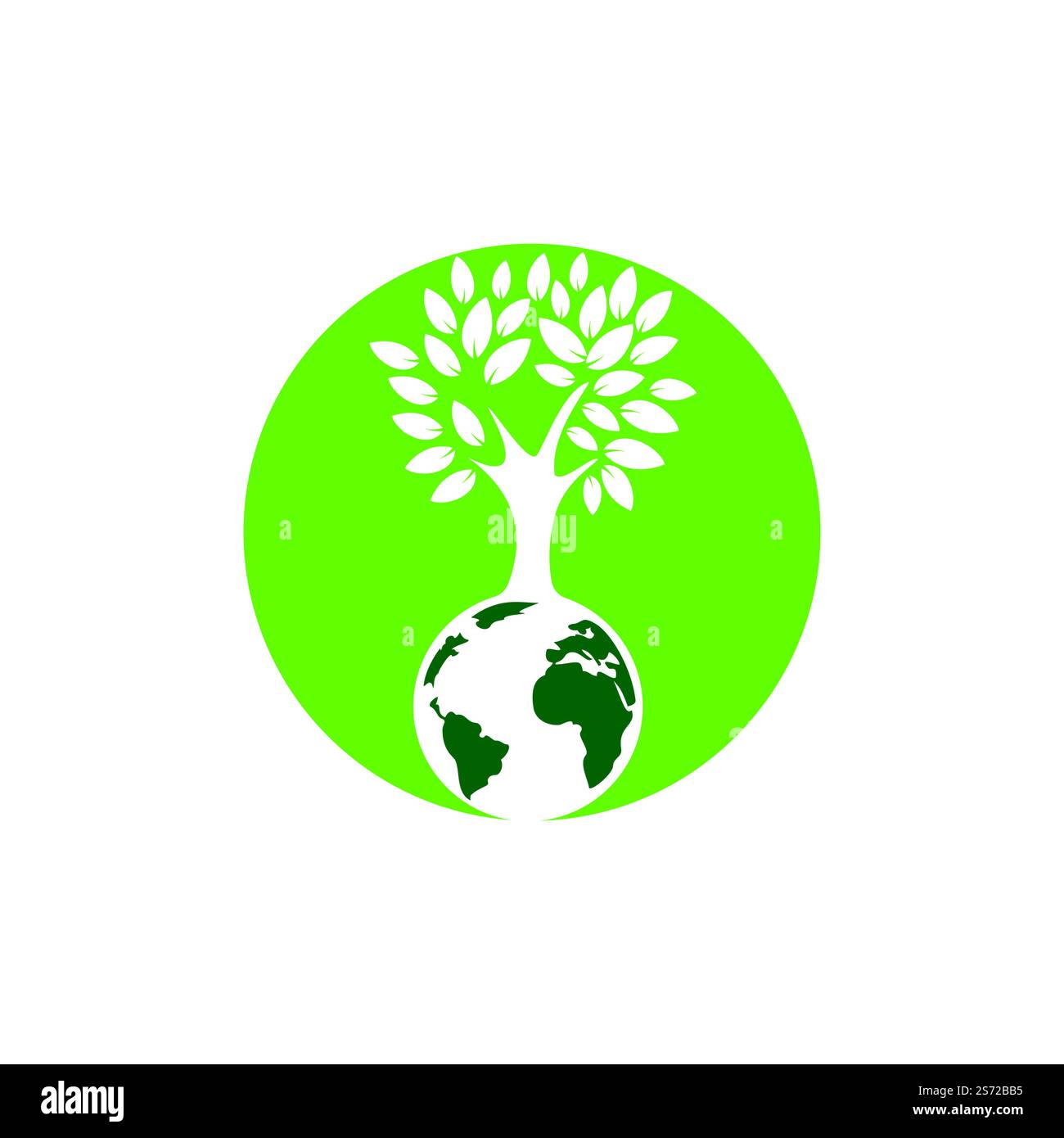 Globe tree vector logo design template. Planet and eco symbol or icon ...