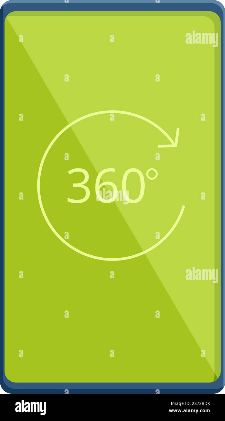Phone virtual tour icon cartoon vector. Online video. Real walk gallery ...