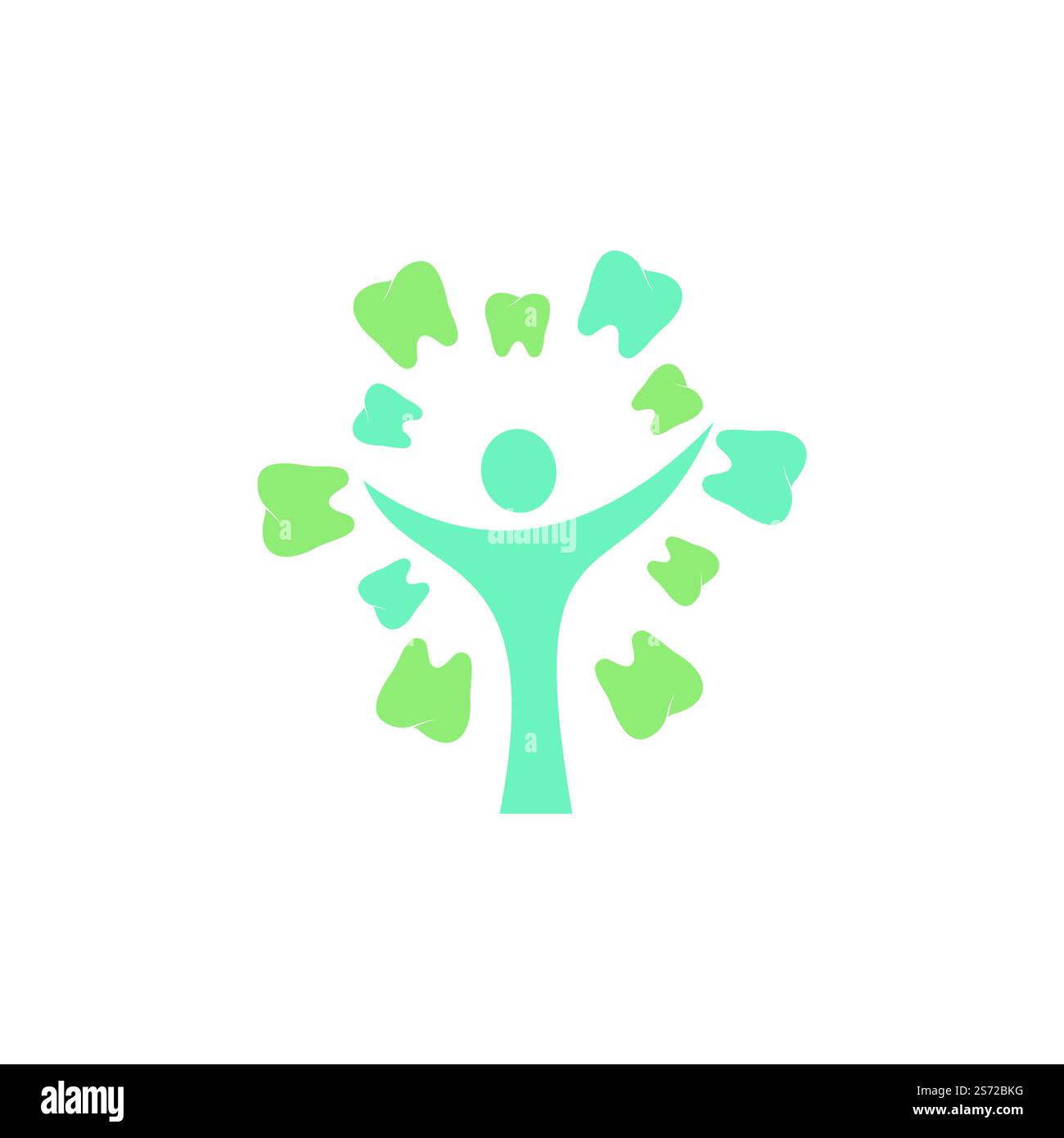 Dental clinic vector design template. Illustration tree icon with tooth ...