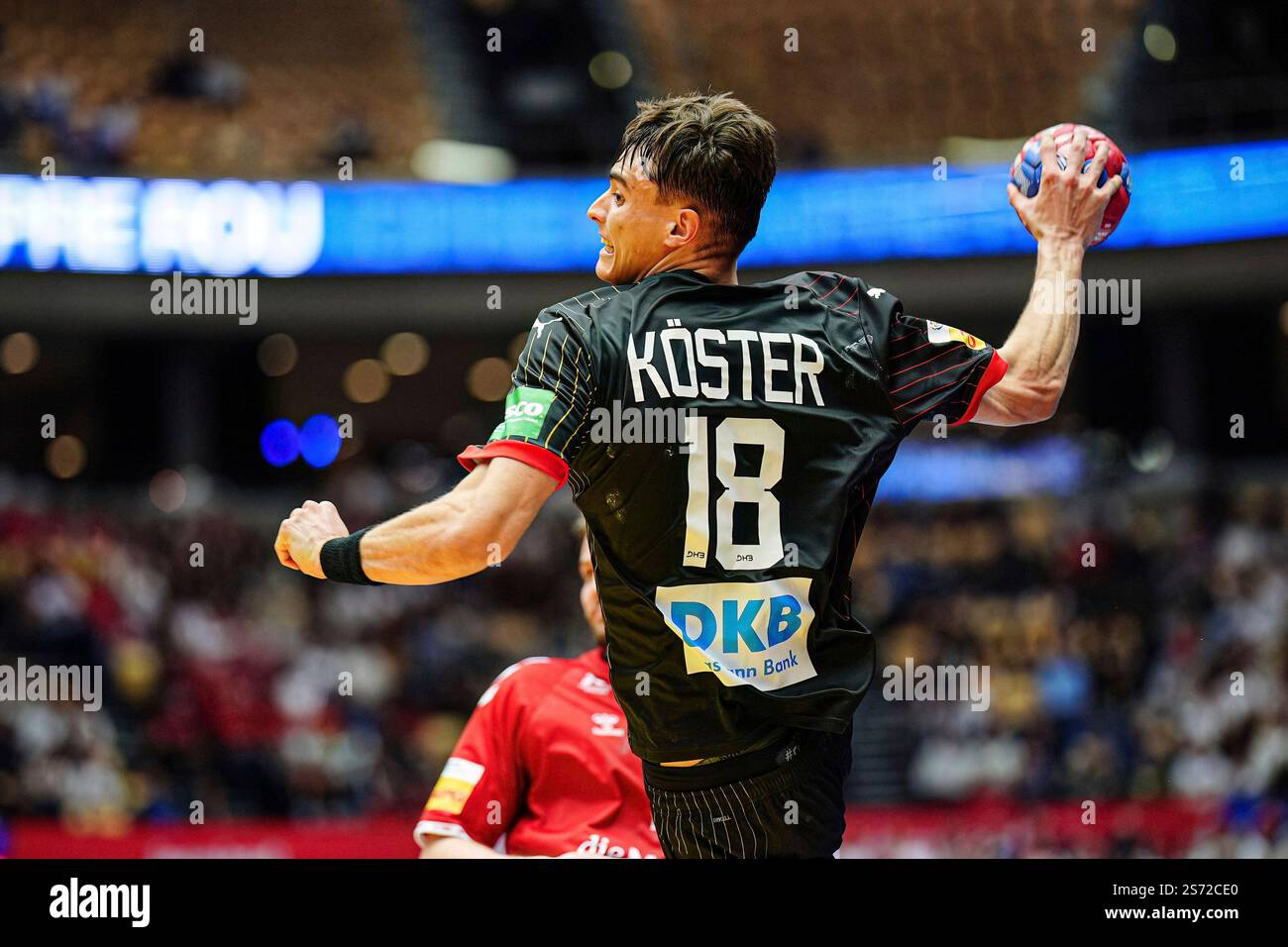 Wurf/Tor Julian Koester (Deutschland, #18) DEN, Schweiz vs. Deutschland ...
