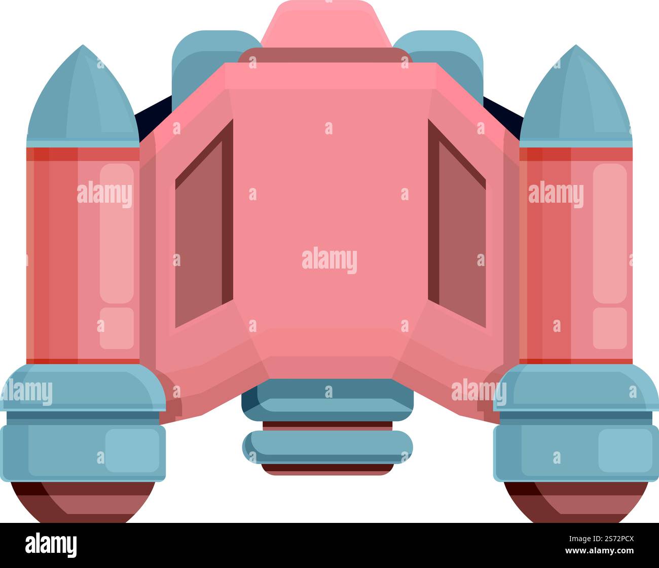 Science jetpack icon cartoon vector. Space astronaut. Fire model ...