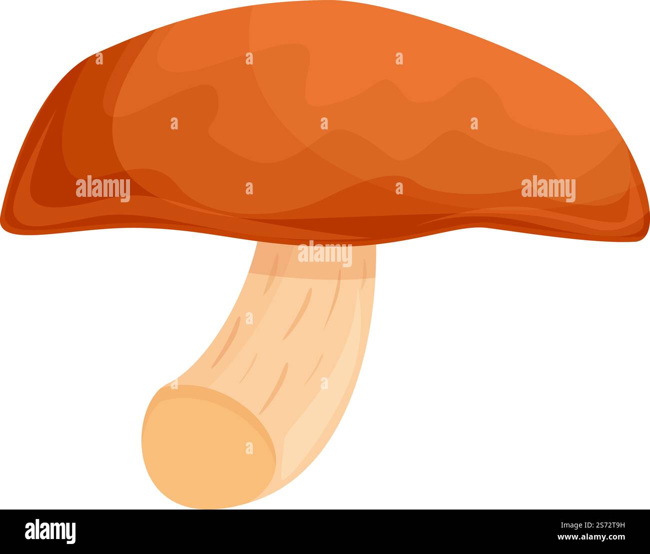 Mushroom shiitake icon cartoon vector. Shitake food. Morel fungus ...