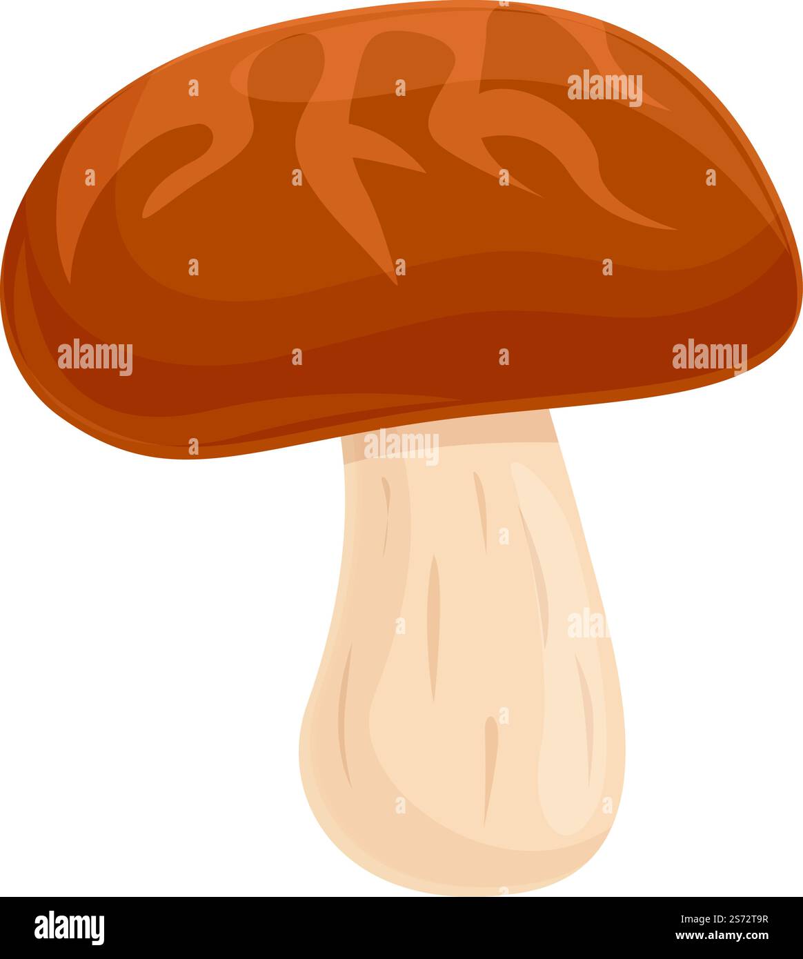 Fungus mushroom icon cartoon vector. Shiitake food. Chinese morel ...