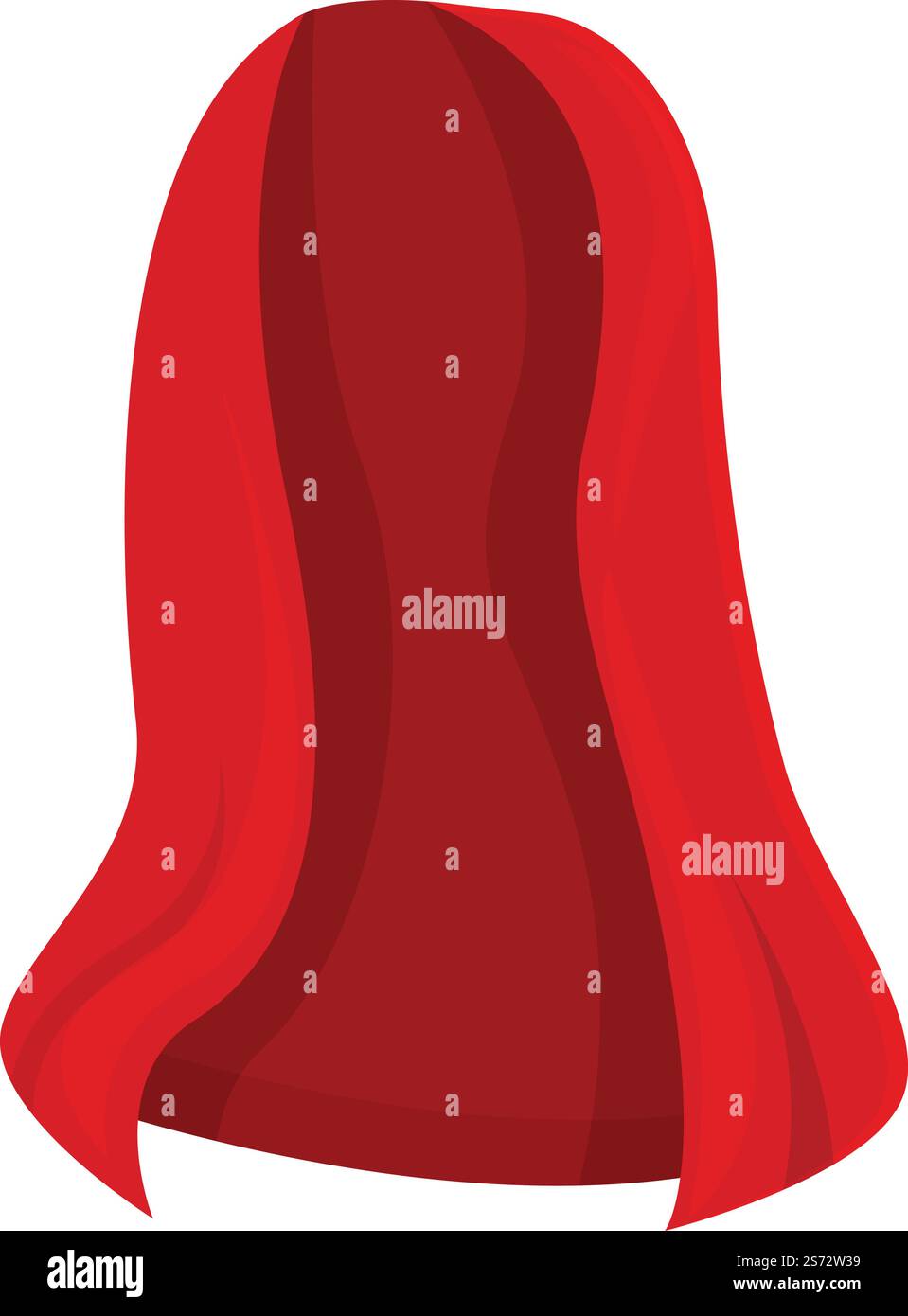 Kind red cloak icon cartoon vector. Cape vampire. Super hero. Kind red ...