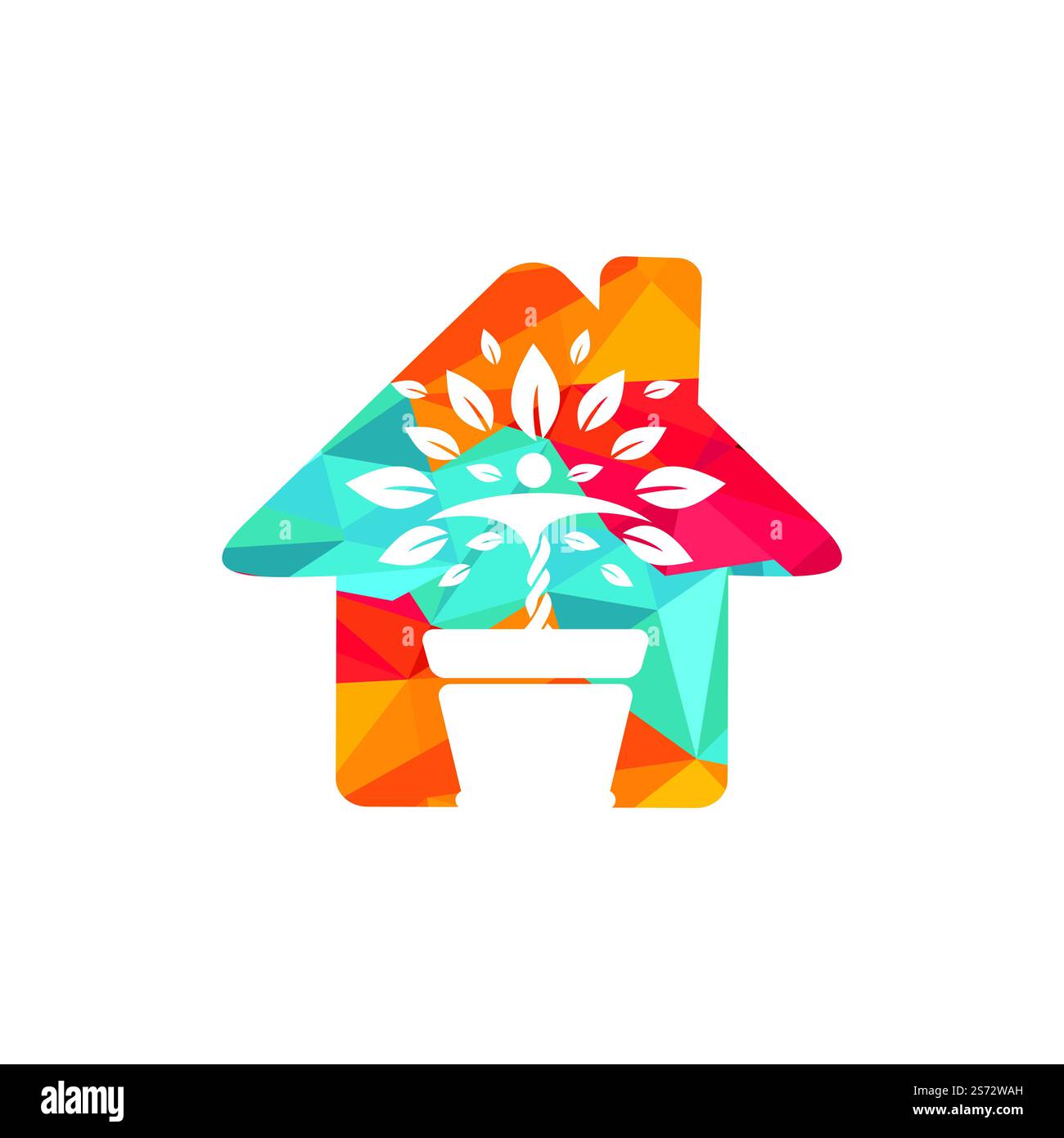 Flower pot and Human plant logo. Growth vector logo. Spa wellness logo ...