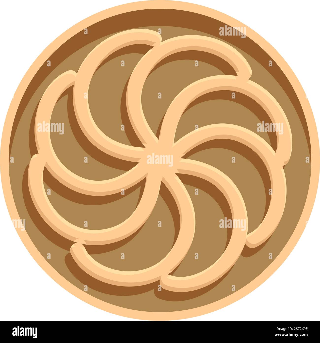 Armenia Symbol Icon Cartoon Vector Sevan Shape Medieval Design