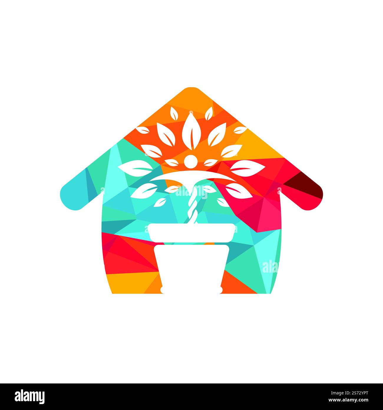 Flower pot and Human plant logo. Growth vector logo. Spa wellness logo ...