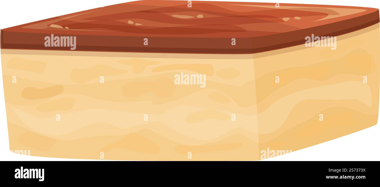 Cheesecake icon cartoon vector. Dish menu. Restaurant dinner ...