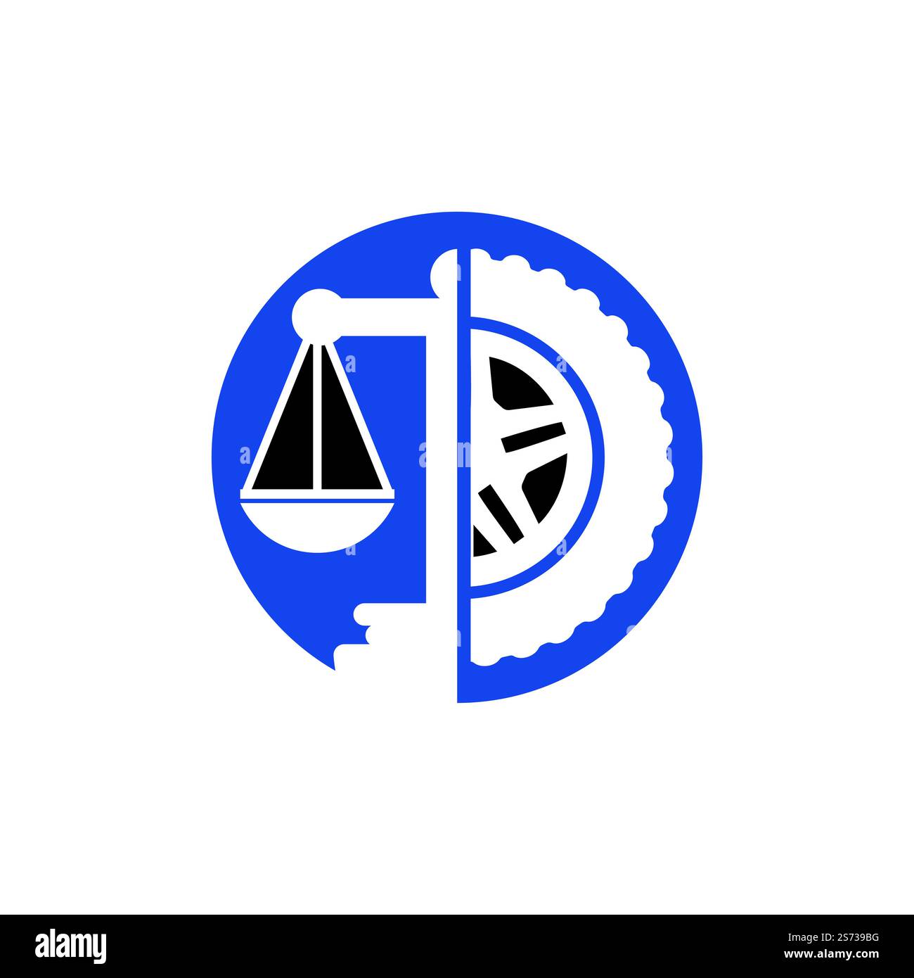 Transport law vector logo design template. Tire and balance icon design ...