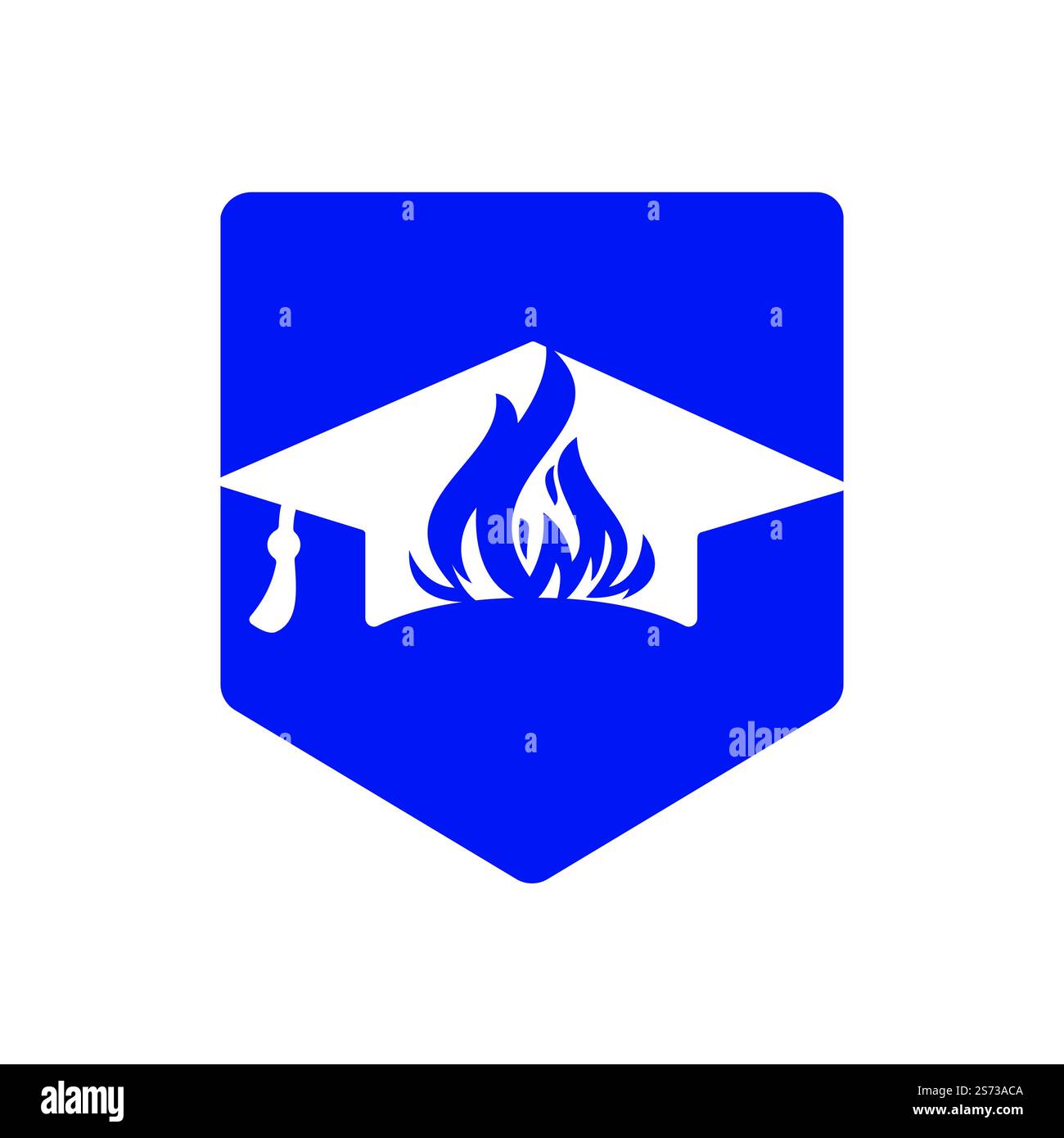 Graduation Torch Hot education vector logo design. Graduation cap and torch combination ...