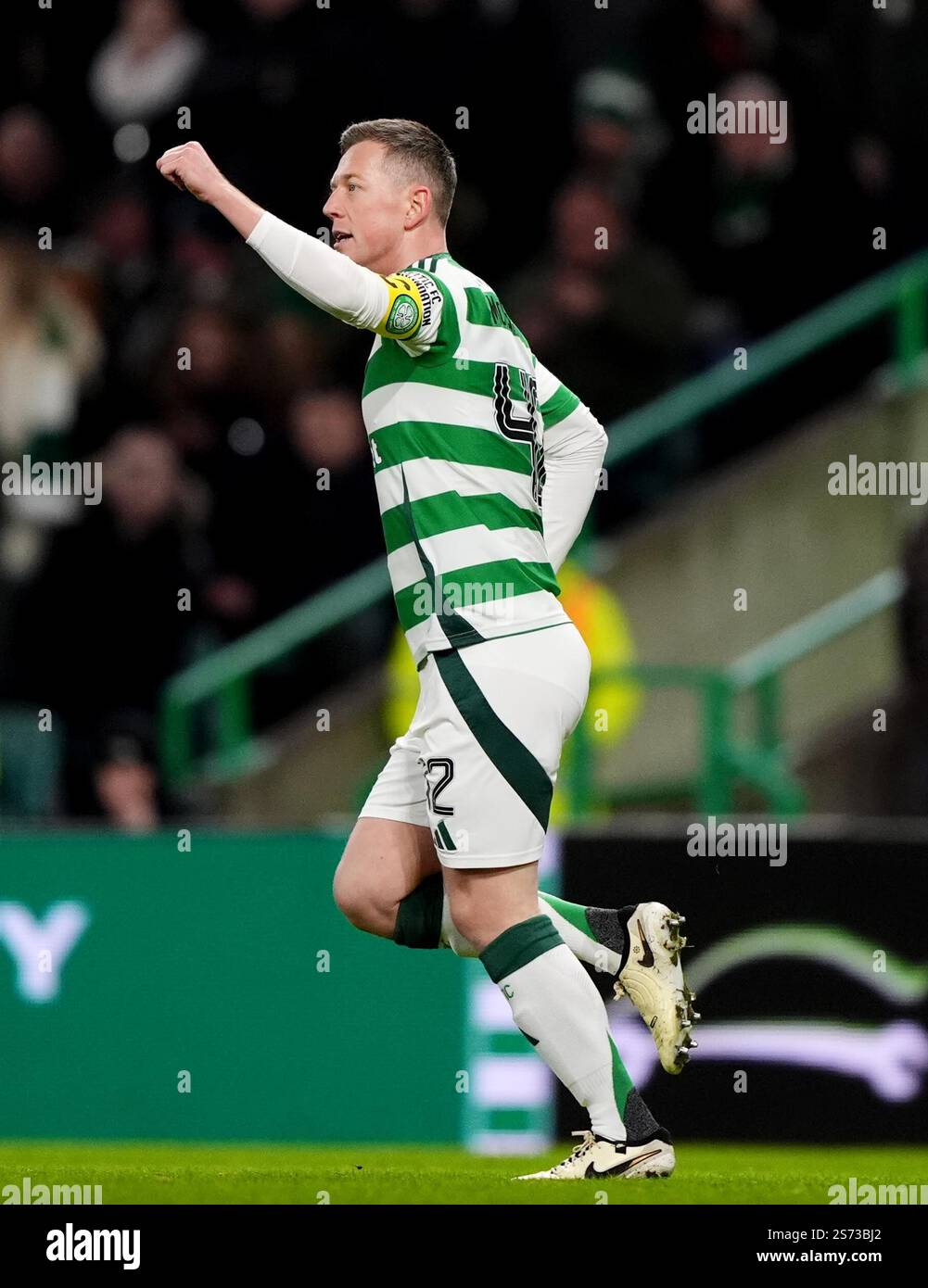 Celtic's Callum McGregor celebrates after scoring his sides first goal
