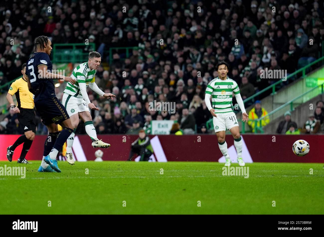 Celtic's Callum McGregor scores his sides first goal of the game during