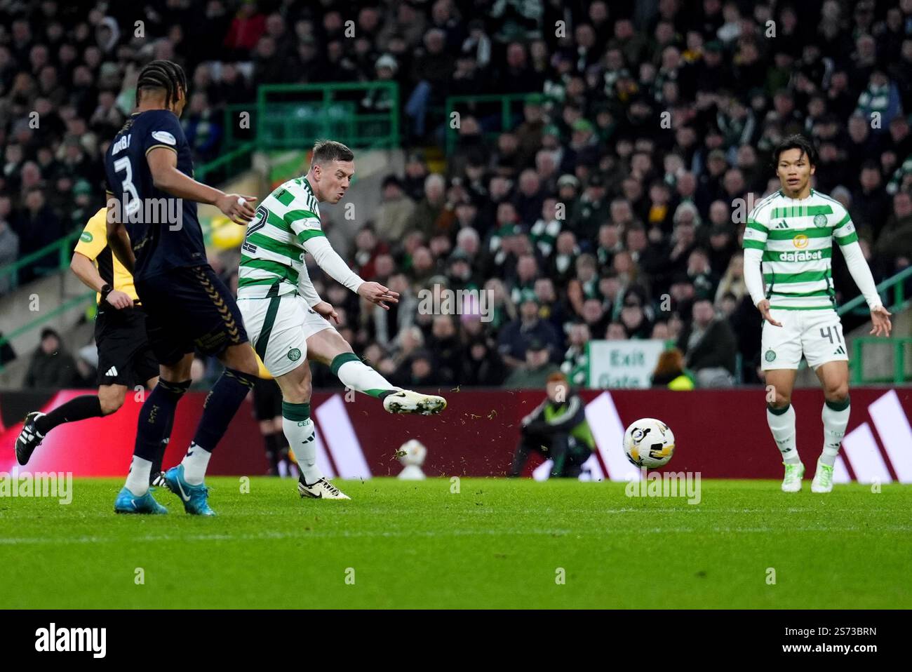 Celtic's Callum McGregor scores his sides first goal of the game during