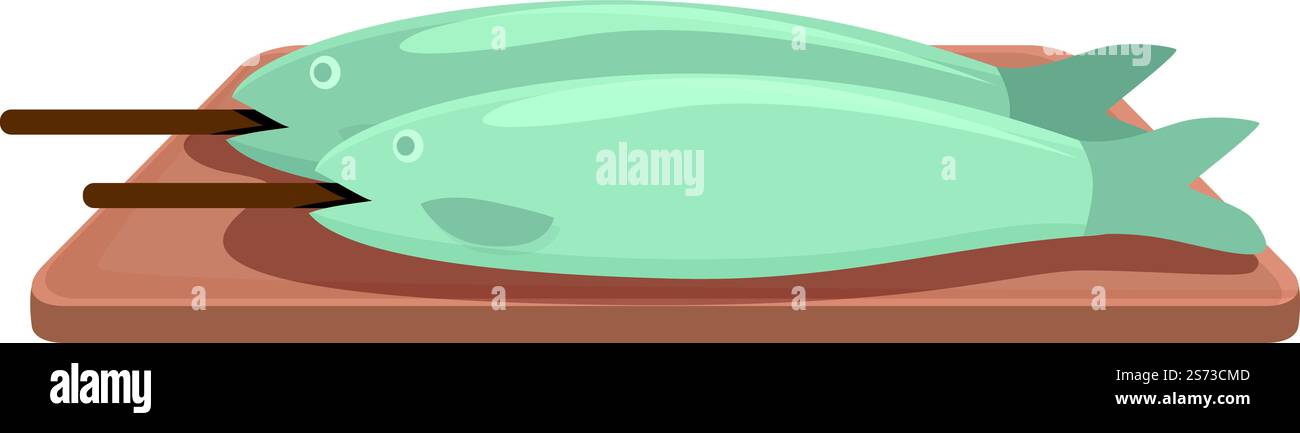 Fish stick icon cartoon vector. Japan food. Salad menu. Fish stick icon ...