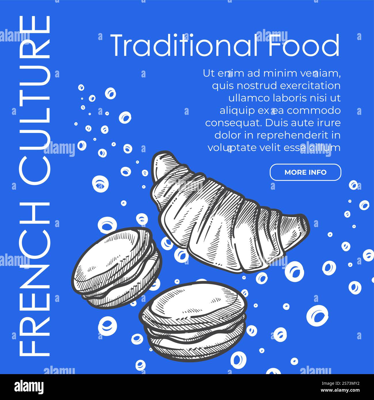 Tasty french pastry and confectionery traditional recipes and dishes