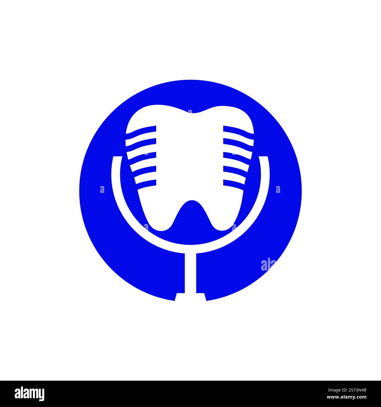 Dental podcast vector logo design template. Stock Vector