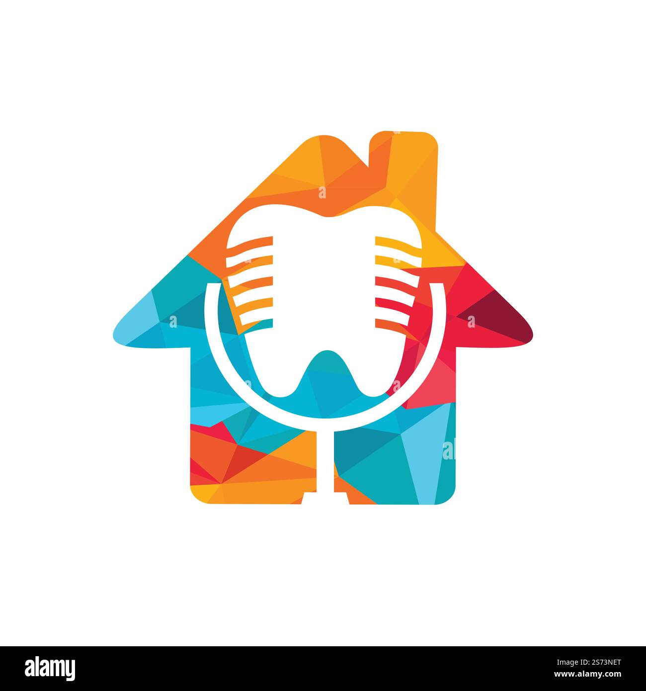 Dental podcast vector logo design template. Stock Vector